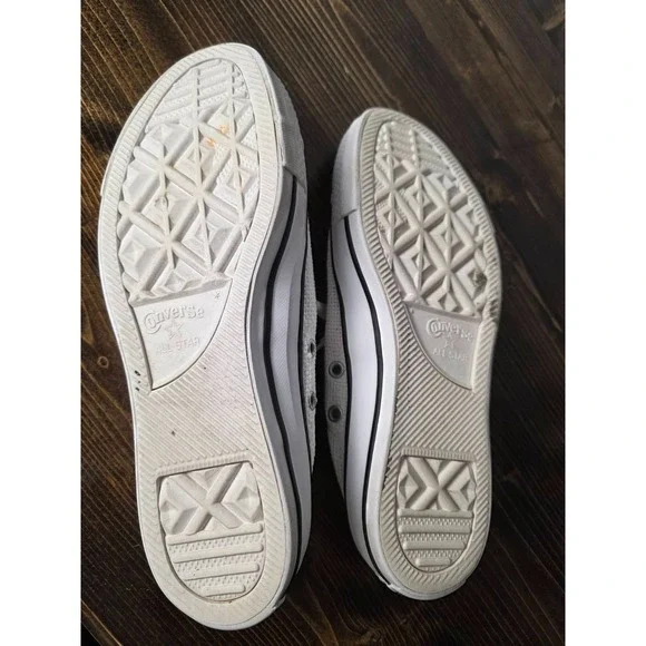 CONVERSE  All Star  Low Tops Women's Shoes Size 8 EU 39 White 547239C - Picture 9 of 11